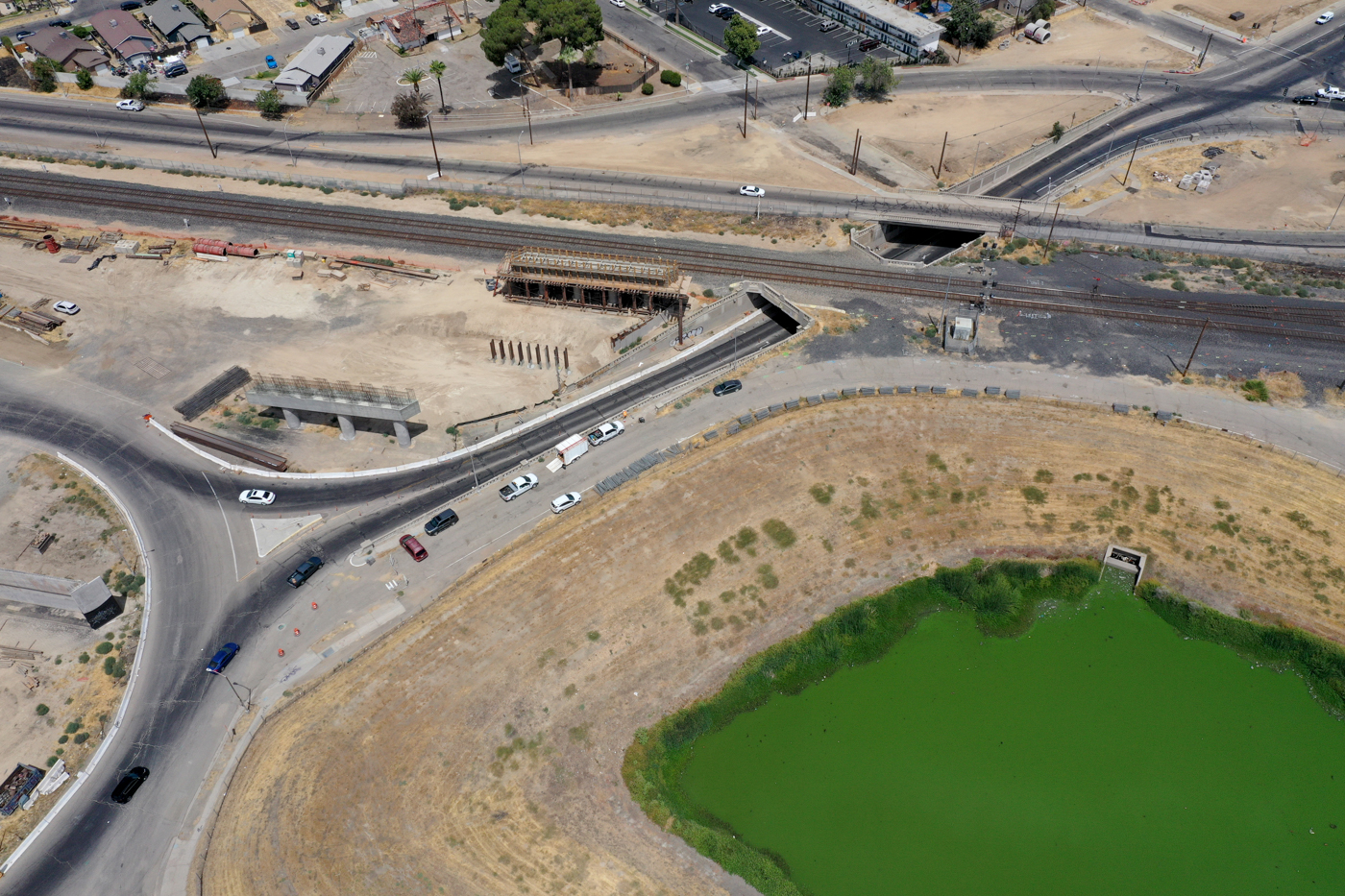 Belmont Avenue Grade Separation (drone view)