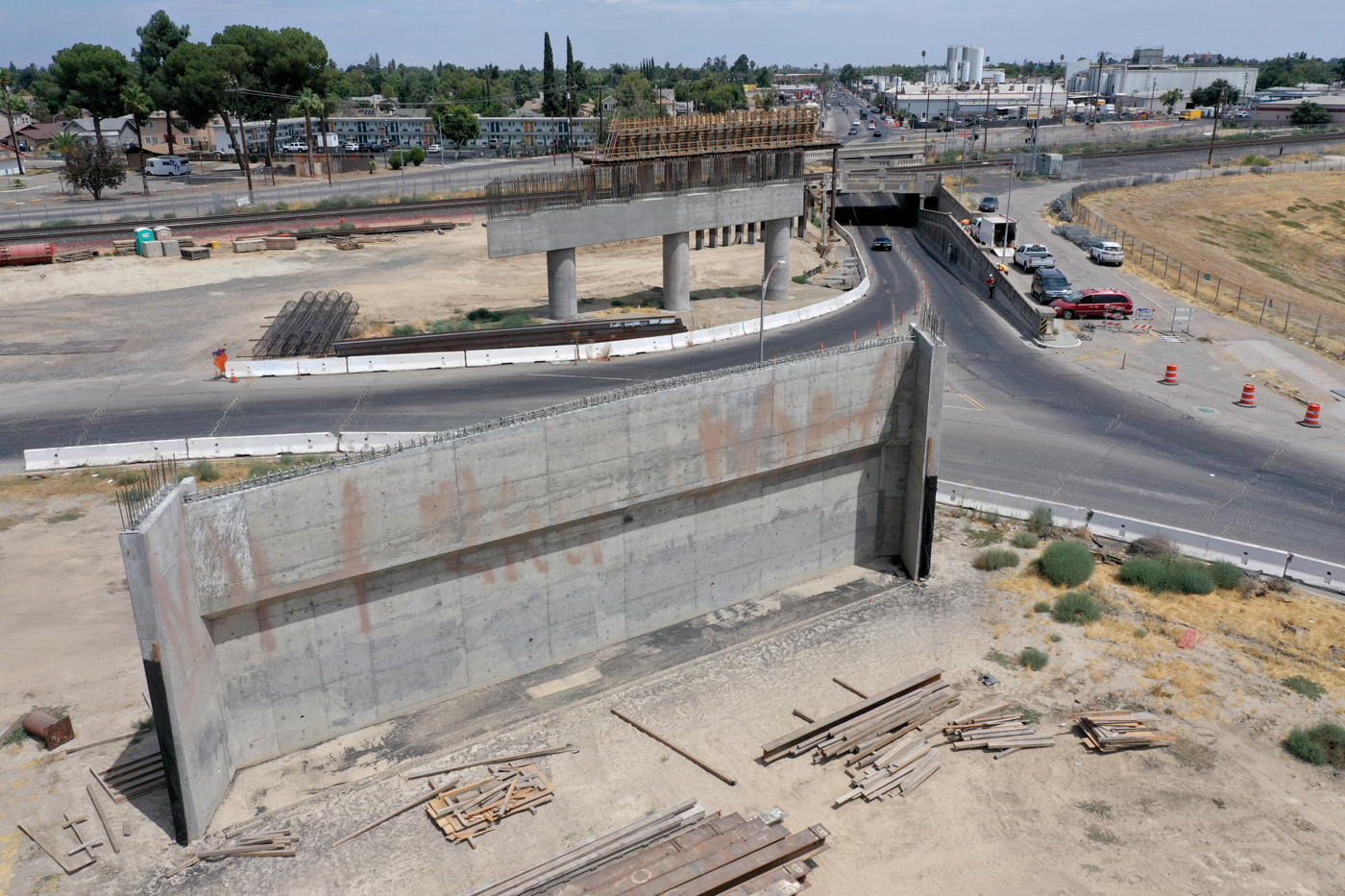 Belmont Avenue Grade Separation (drone view)