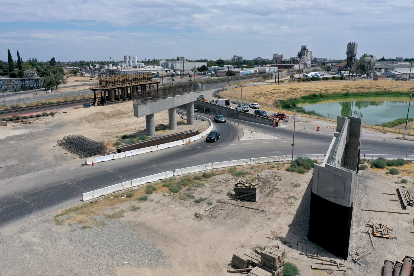 Belmont Avenue Grade Separation (drone view)