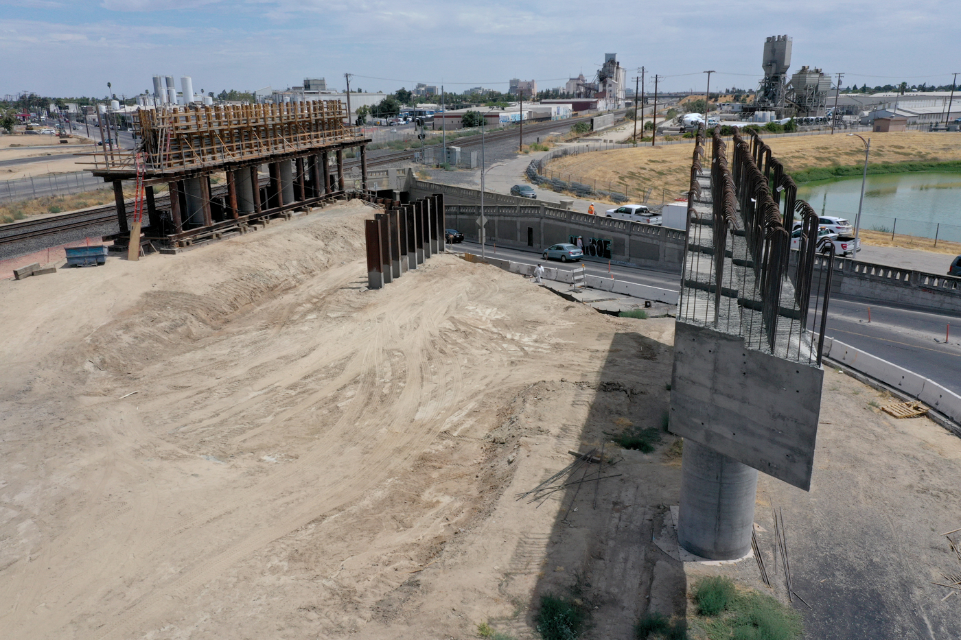 Belmont Avenue Grade Separation (drone view)