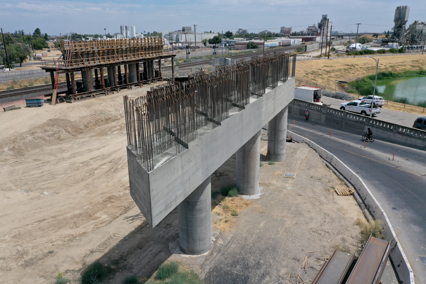 Belmont Avenue Grade Separation (drone view)