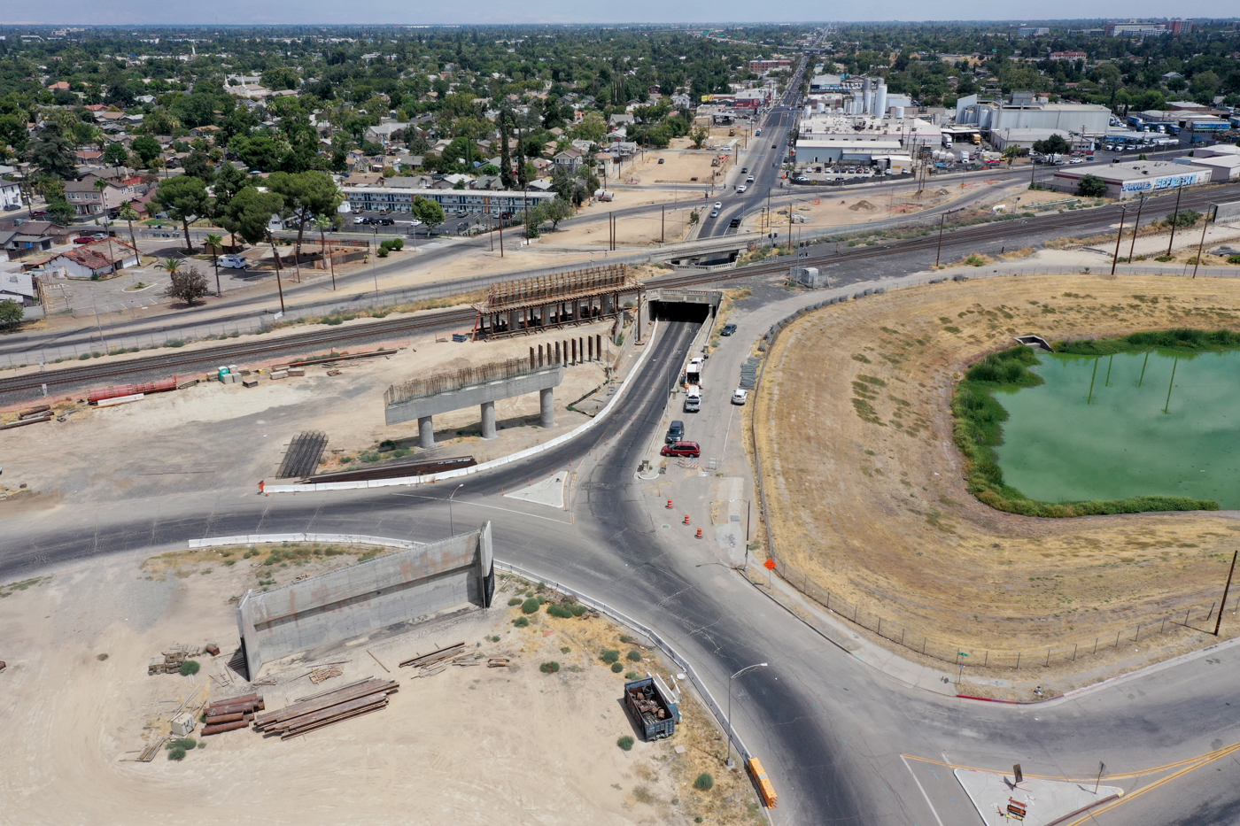 Belmont Avenue Grade Separation (drone view)