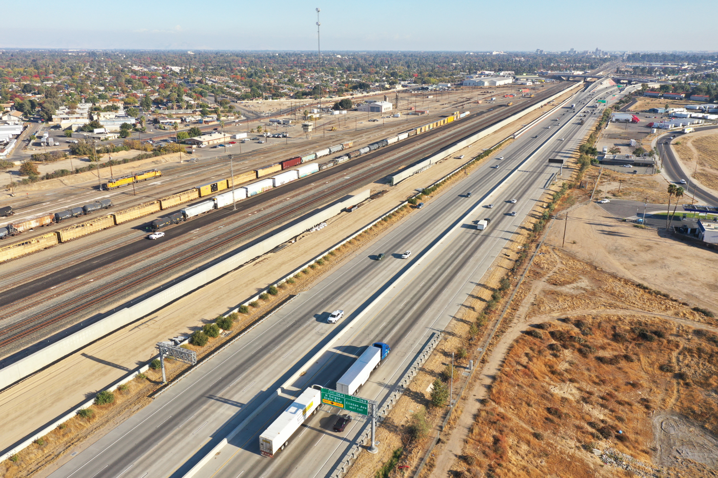 State Route 99 Realignment (drone view)