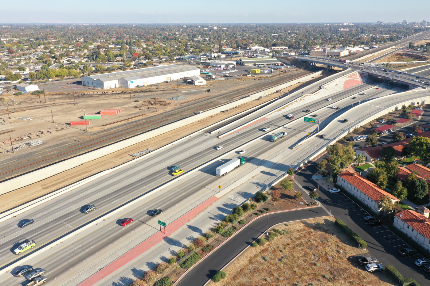 State Route 99 Realignment (drone view)