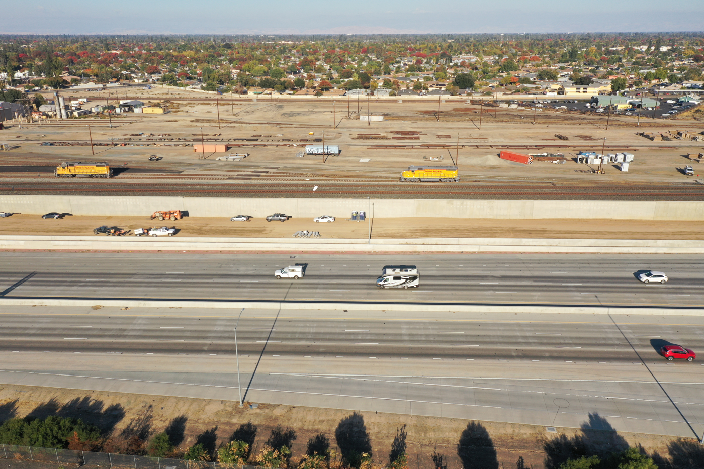 State Route 99 Realignment (drone view)