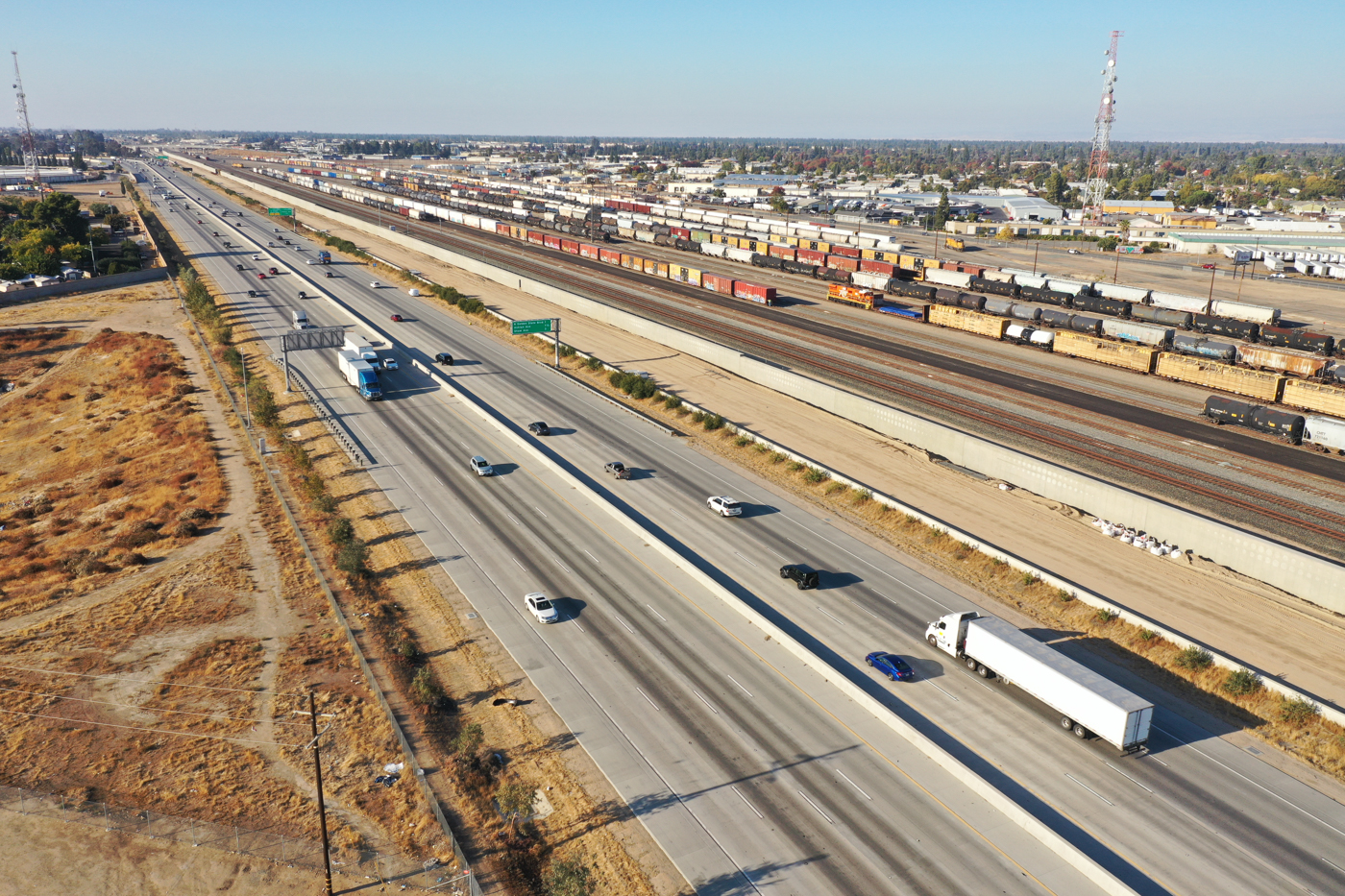 State Route 99 Realignment (drone view)