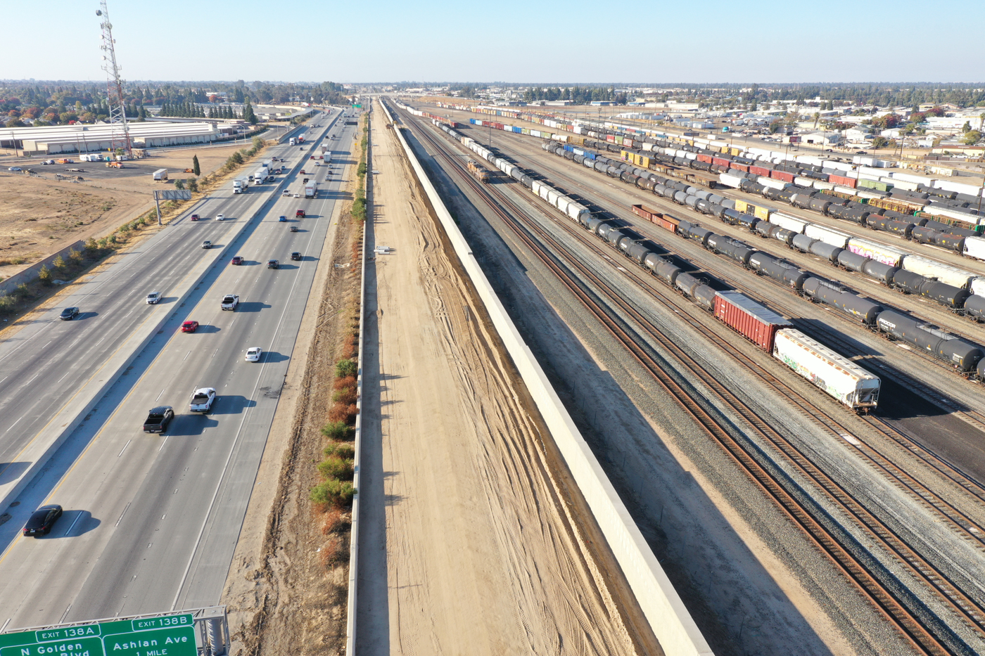 State Route 99 Realignment (drone view)