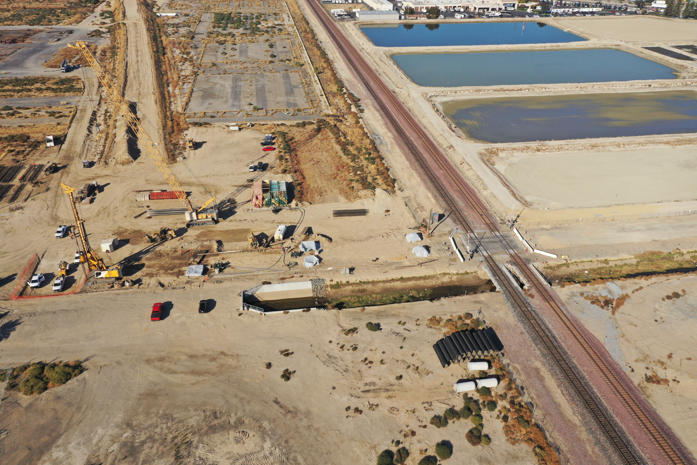 Central Avenue Grade Separation (drone view)