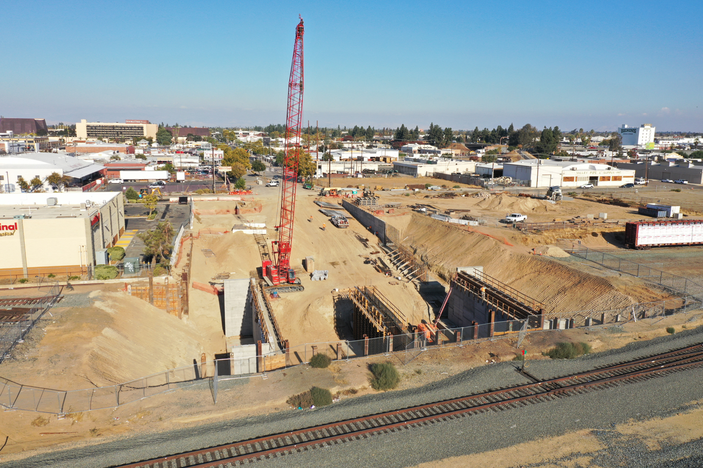 Ventura Street Undercrossing (drone view)