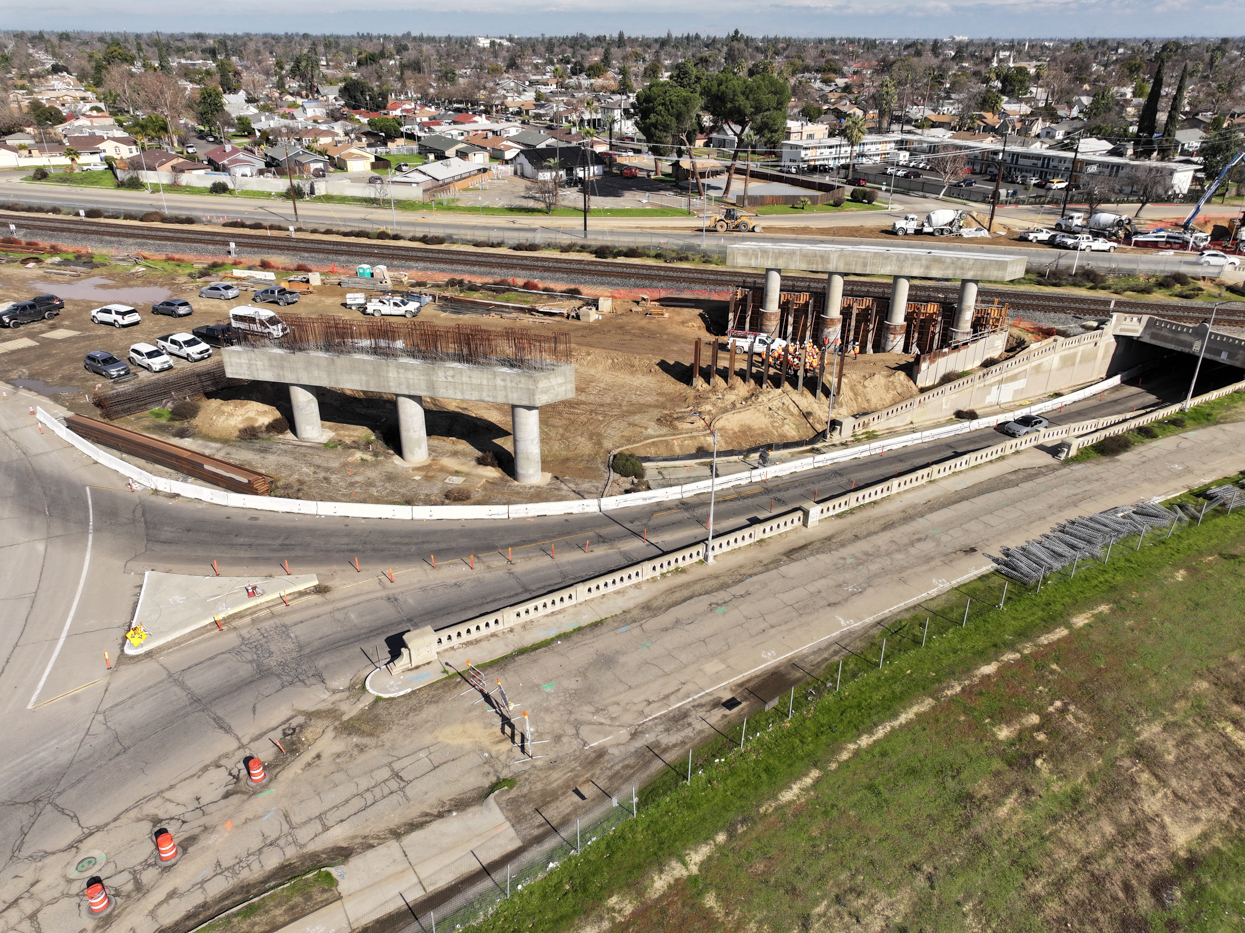 Belmont Avenue Grade Separation (drone view)