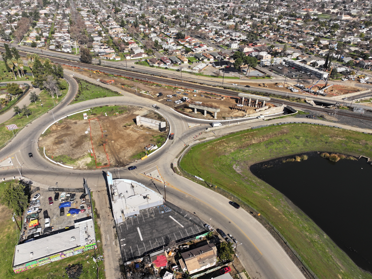 Belmont Avenue Grade Separation (drone view)