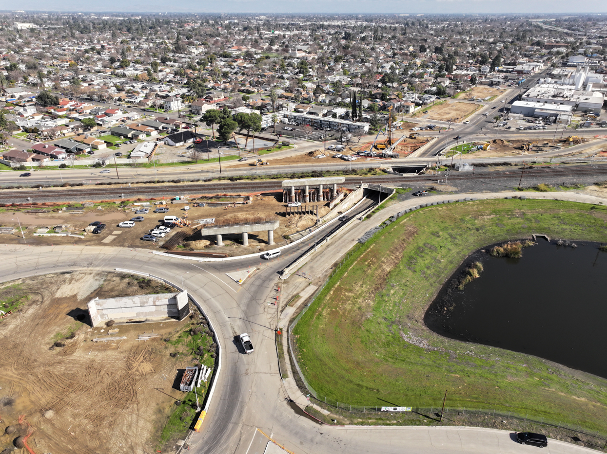 Belmont Avenue Grade Separation (drone view)