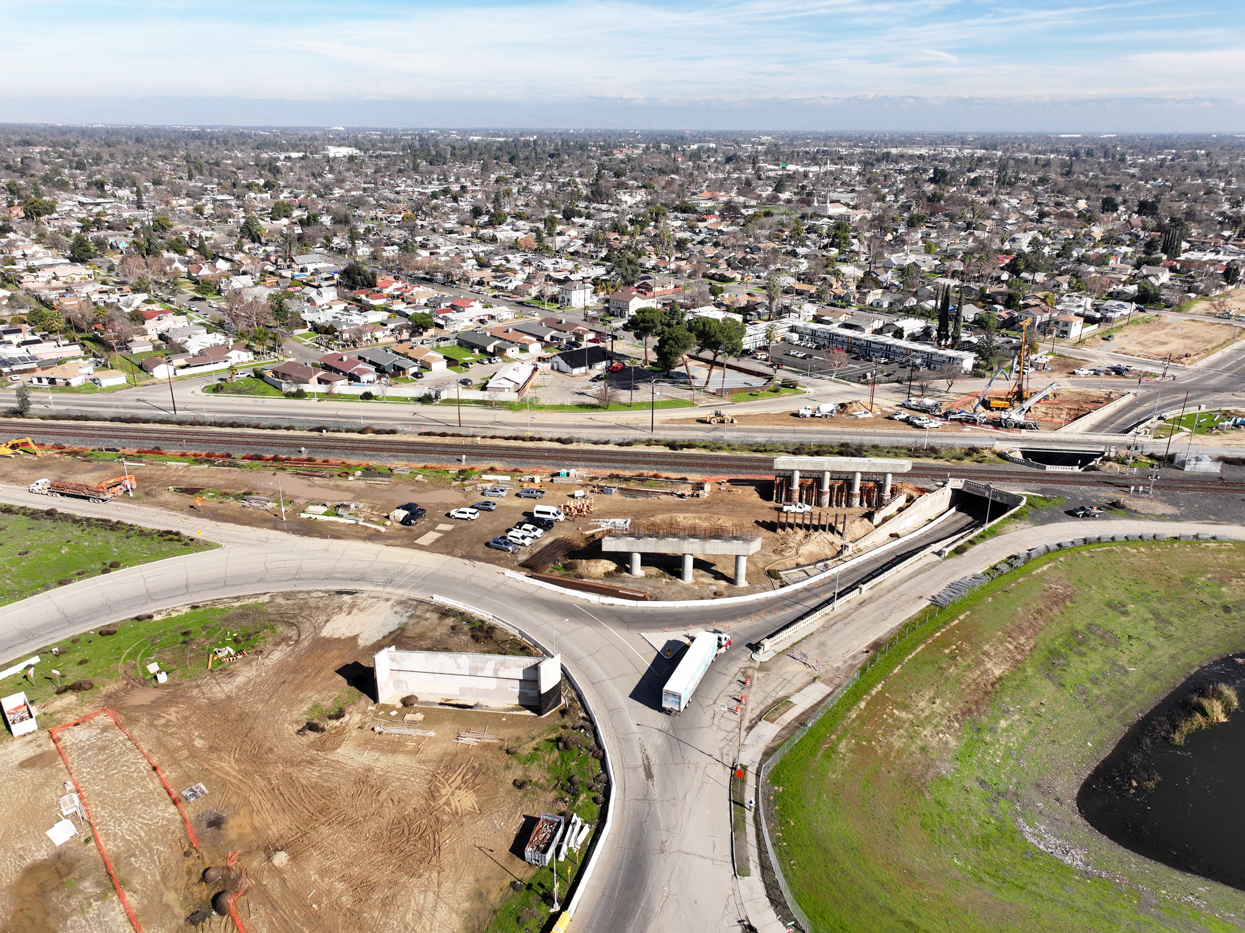 Belmont Avenue Grade Separation (drone view)