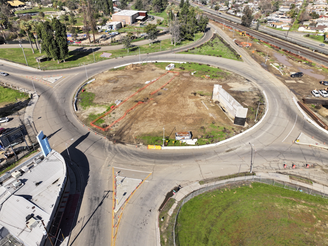 Belmont Avenue Grade Separation (drone view)