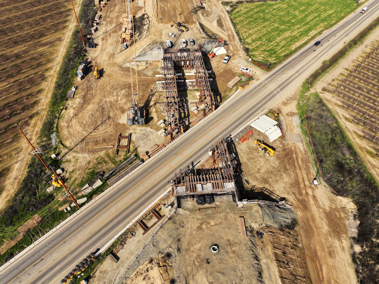 State Route 43 Tied Arch Bridge (drone view)