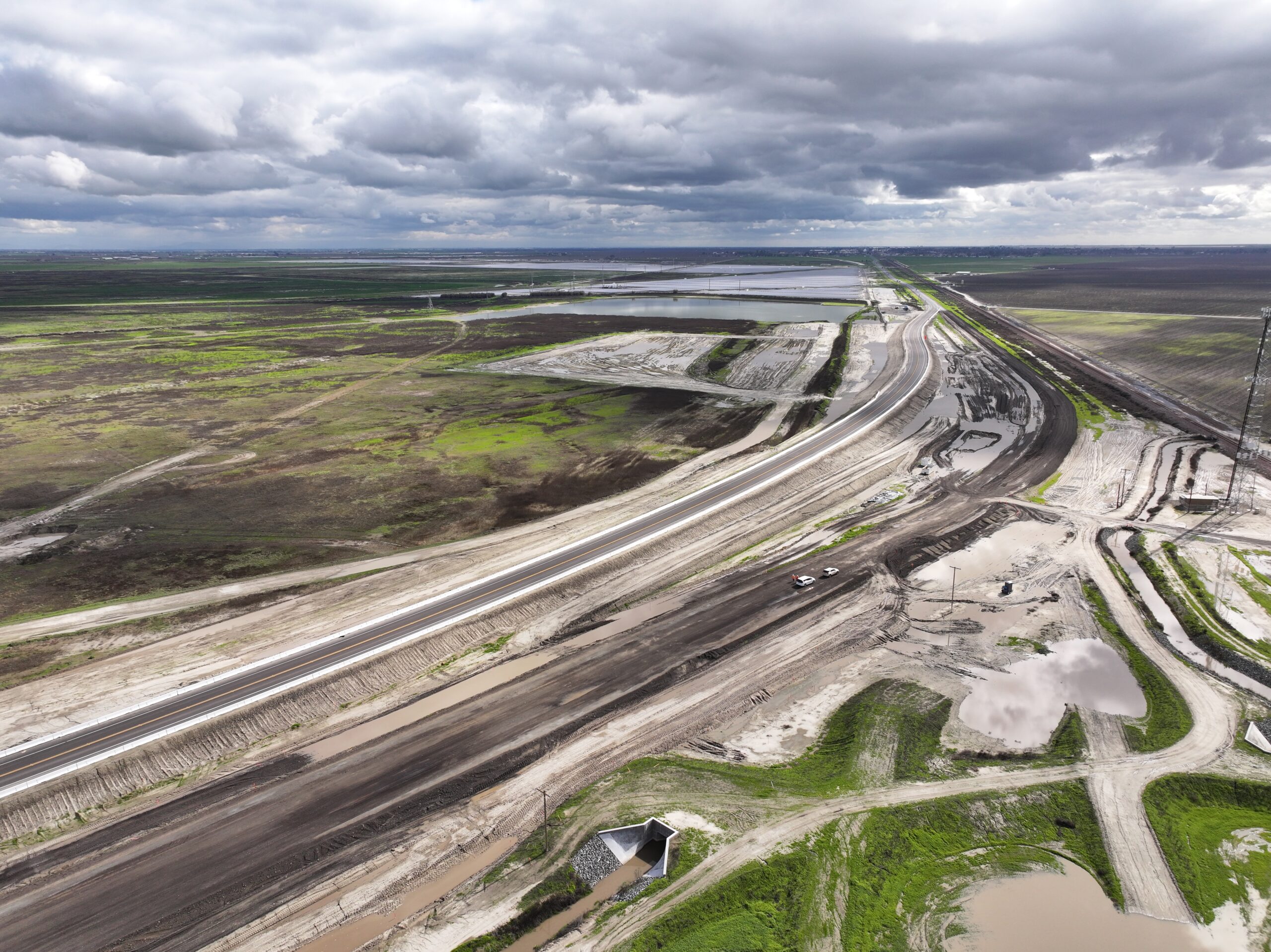 State Route 43 Curved Bridge (drone view)