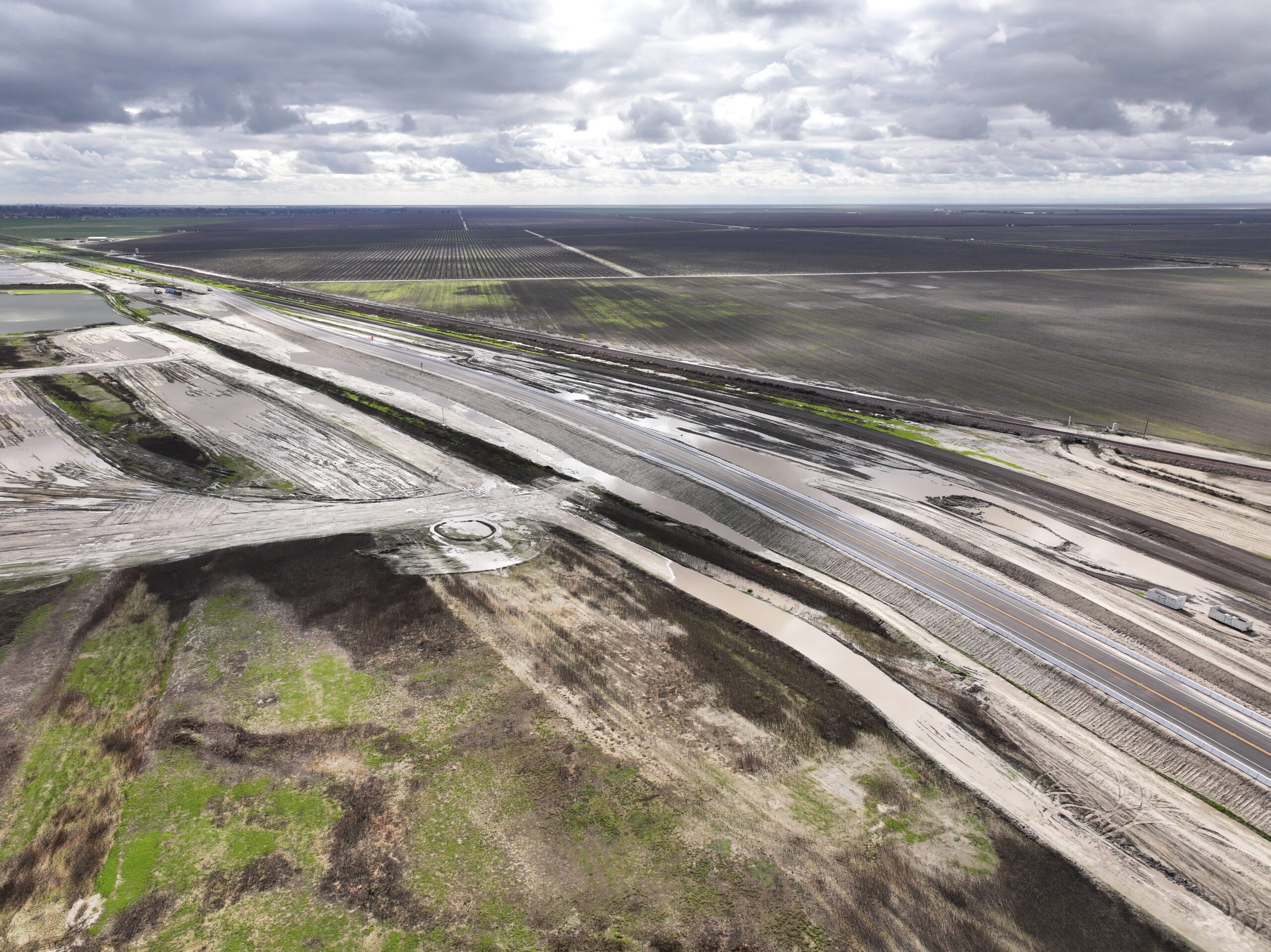 State Route 43 Curved Bridge (drone view)