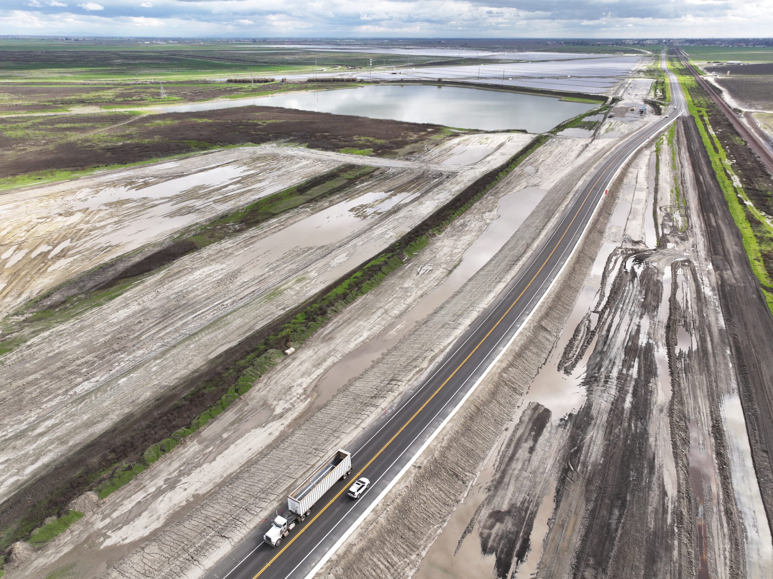 State Route 43 Curved Bridge (drone view)