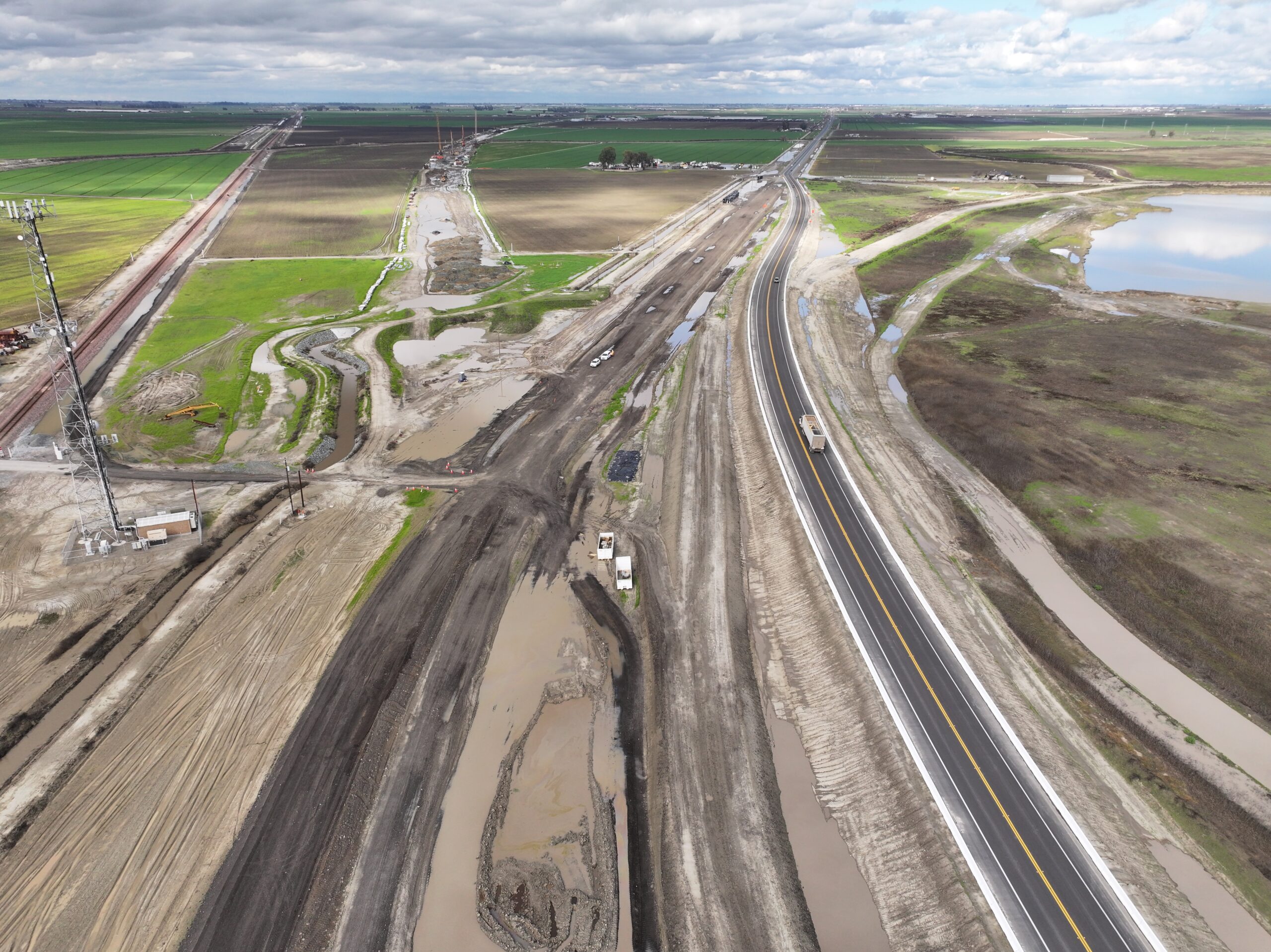 State Route 43 Curved Bridge (drone view)